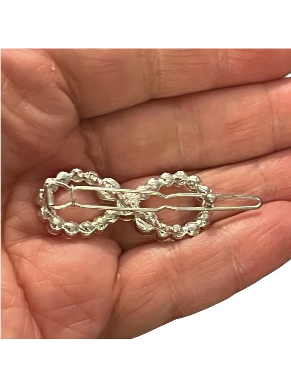 Rhinestone Infinity Hair Clip - Crystal Sparkle 2.0” FINAL PRICE DROP